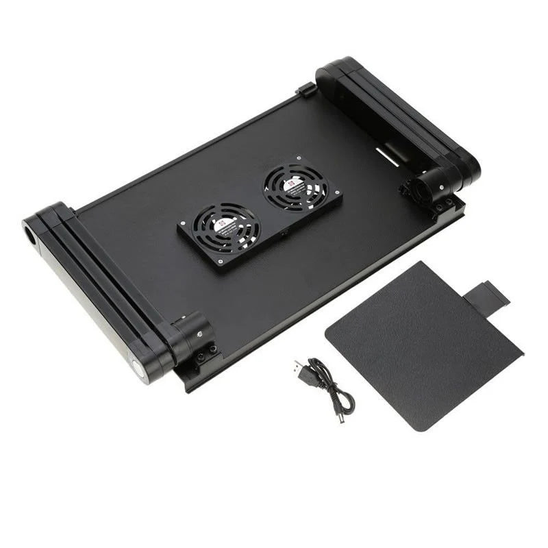 Masa tip Stand pentru Laptop - Multifunctionala T8, Reglabila, 2 Ventilatoare