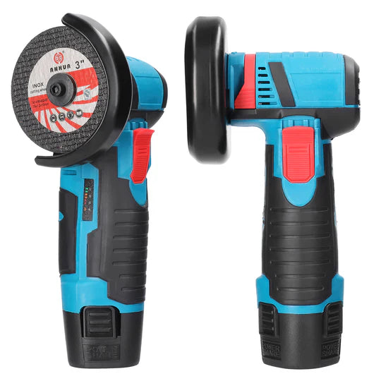 Polizor Portabil de 12V - 2x Acumulatori, Discuri 76mm, Motor fara Perii