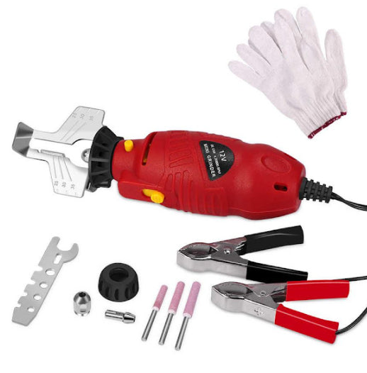 Aparat electric 12V, portabil - ascutitor pentru lant drujba