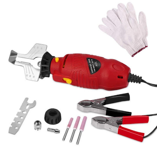 Aparat electric 12V, portabil - ascutitor pentru lant drujba