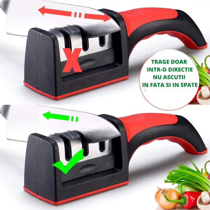 SET 13 Cutite - Profesionale World Class + Ascutitor manual de Cutite