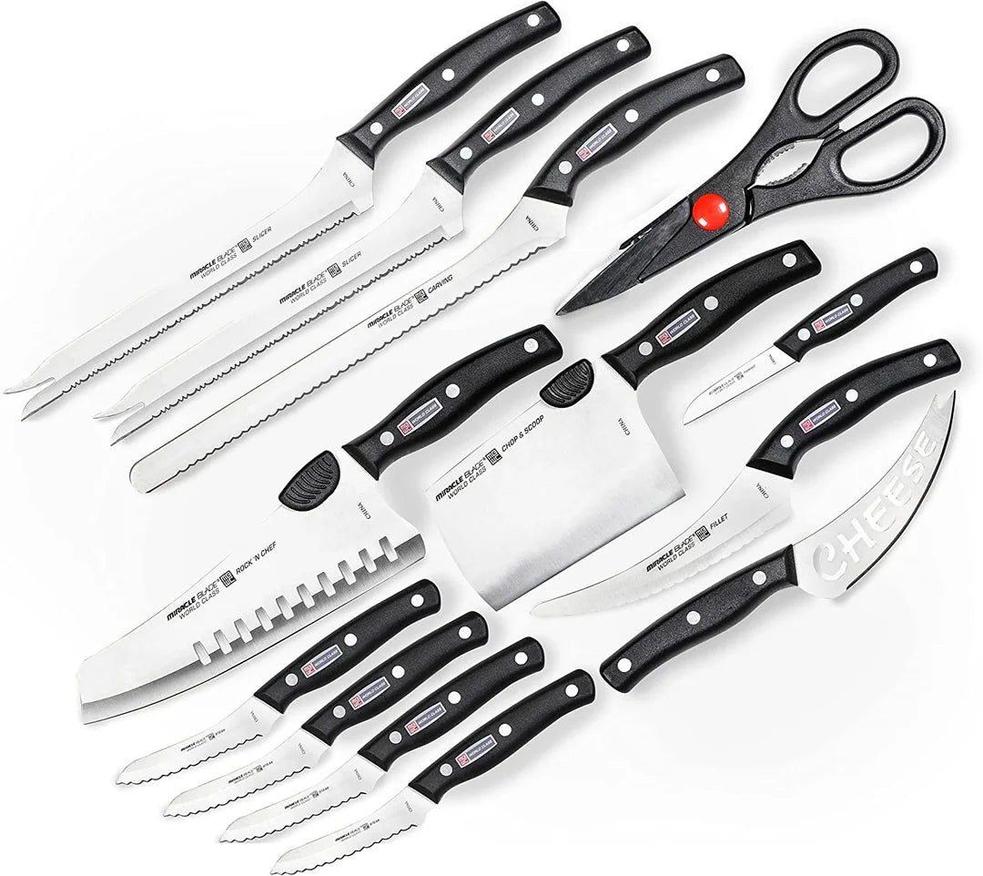 SET 13 Cutite - Profesionale World Class + Ascutitor manual de Cutite