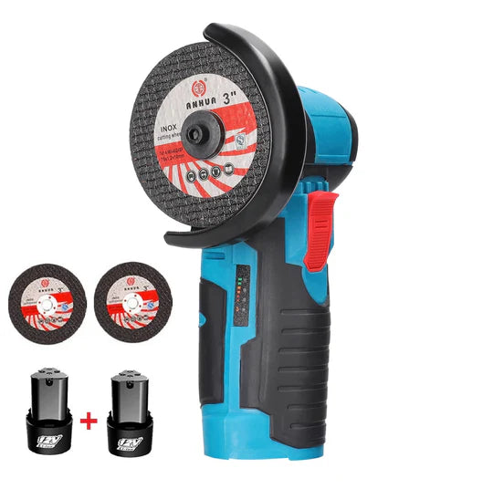 Polizor Portabil de 12V - 2x Acumulatori, Discuri 76mm, Motor fara Perii