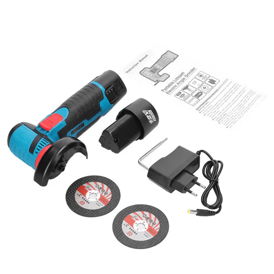Polizor Portabil de 12V - 2x Acumulatori, Discuri 76mm, Motor fara Perii