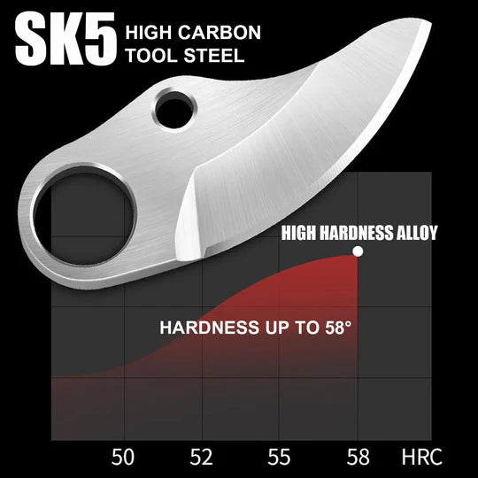 Foarfeca Electrica pentru Gradina, cu 2 Acumulatori 48V 5000mAh, Accesorii si Valiza de Transport incluse