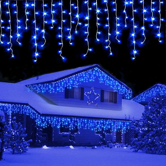 Set 2 instalatii Craciun franjuri 2 x 12 metri , total 24 metri