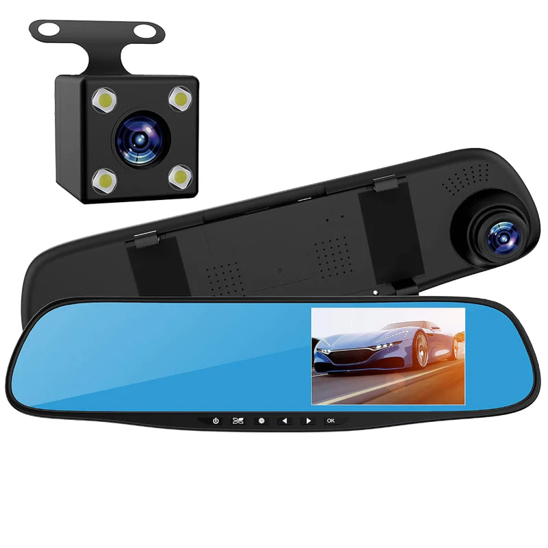 Oglinda DVR, Retrovizoare Auto cu Camera fata/spate, inregistrare Full HD