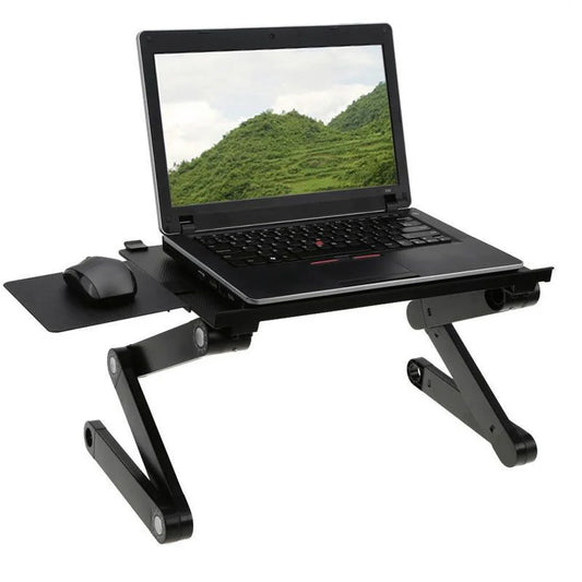 Masa tip Stand pentru Laptop - Multifunctionala T8, Reglabila, 2 Ventilatoare