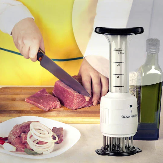 Fragezitor de carne cu injector pentru sos, 2 trepte de injectare