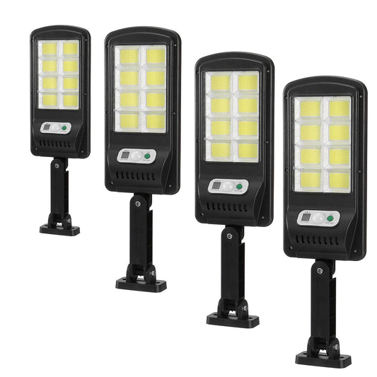 Set Lampi cu Incarcare Solara 150W, 160 LED-uri COB, telecomanda