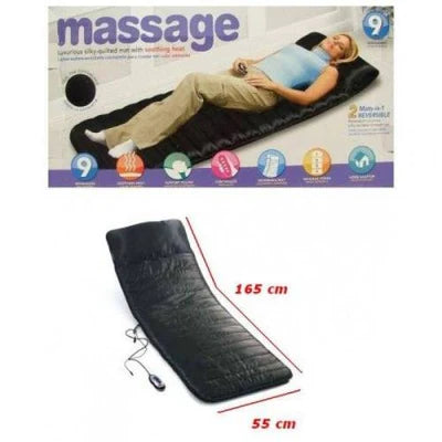 Saltea cu masaj,incalzire infrarosu si vibratii 2-in-1 Massage Exclusive 9, cu telecomanda