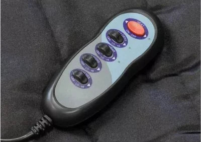 Saltea cu masaj,incalzire infrarosu si vibratii 2-in-1 Massage Exclusive 9, cu telecomanda