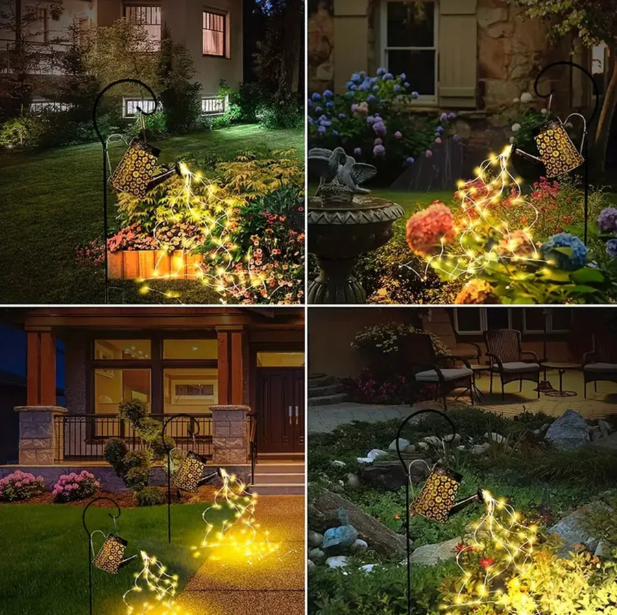 Lampa solara- stropitoare din fier forjat, lumina calda + CADOU