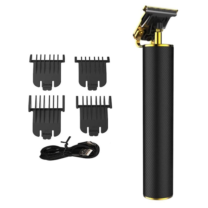 Aparat De Ras Electric VGR V-058, Autonomie Acumulator 120 minute, Lama INOX lavabila, 6200 rpm, Negru