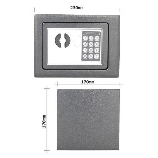 Seif electronic antiefractie 170 x 230 x 170 mm, Gri Antracit